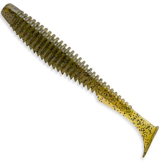 Shad Fishup U-shad, 7cm, Green Pumpkin Seed, 9buc/pac