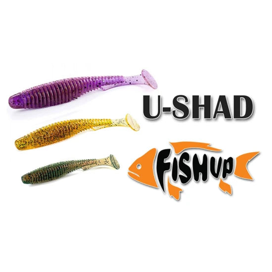 Shad Fishup U-shad, 9cm, Lemon, 8buc/pac