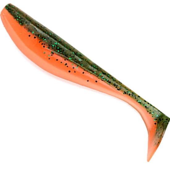 Shad Fishup Wizzle Shad, 5cm, Watermelon Flo Orange, 10buc/pac