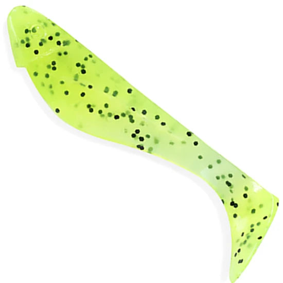 Shad Fishup Wizzy , 3.8cm, Chartreuse Black, 10buc/pac