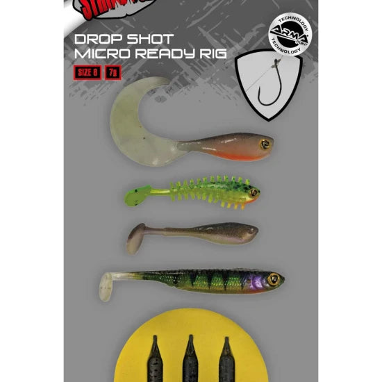 Shad Fox Rage Dropshot Ready Rigs, Carlig Nr 2, 4buc/pac