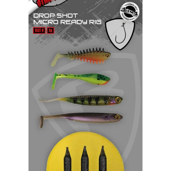 Shad Fox Rage Dropshot Ready Rigs, Carlig Nr 8, 4buc/pac
