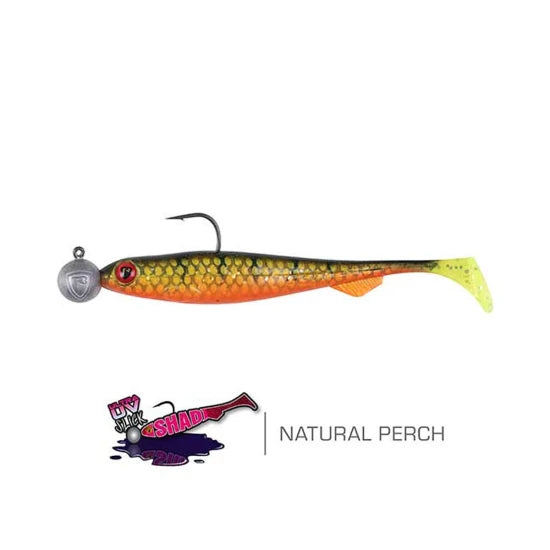 Shad Fox Rage Loaded Slick Shads, 9cm, Natural Perch, Jig 2/0-10g, 5buc/pac