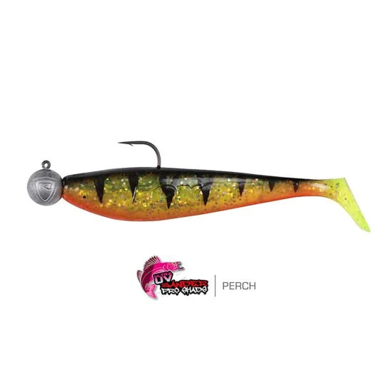 Shad Fox Rage Loaded Zander Pro Shads, 7.5cm, Perch, Jig 1/0-5g, 5buc/pac