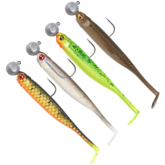 Shad Fox Rage Mini Tiddler Mixed Colour Pack Loaded, 8cm, 4buc/pac