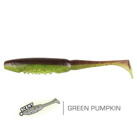 Shad Fox Rage Scent Shads, 13cm, Green Pumpkin, 5buc/pac