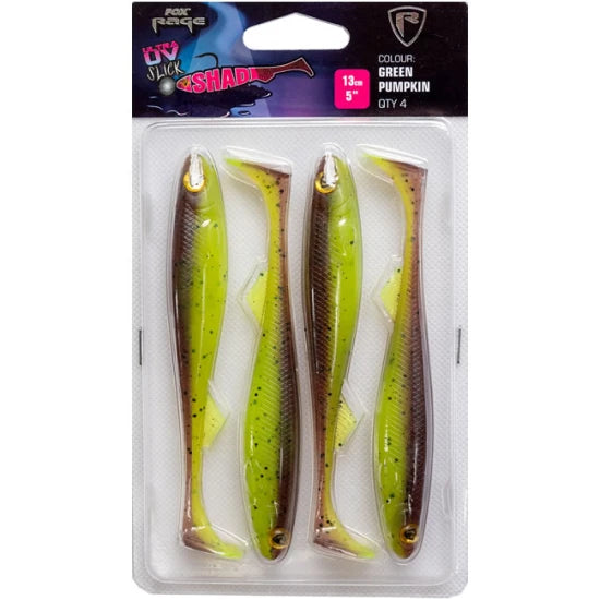 Shad Fox Rage Slick Shad Ultra Uv Green Pumpkin 11cm 4buc/blister