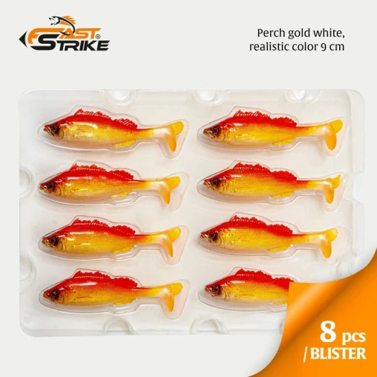 Shad Fast Strike Perch, Pgw Perch Gold White, 9cm, 8.5g, 1buc/pac