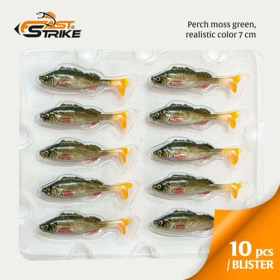 Shad Fast Strike Perch, Pmg Perch Moss Green, 7cm, 3.5g, 1buc/pac