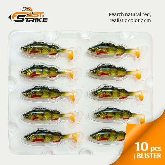 Shad Fast Strike Perch, Pnr Perch Natural Red, 7cm, 3.5g, 1buc/pac