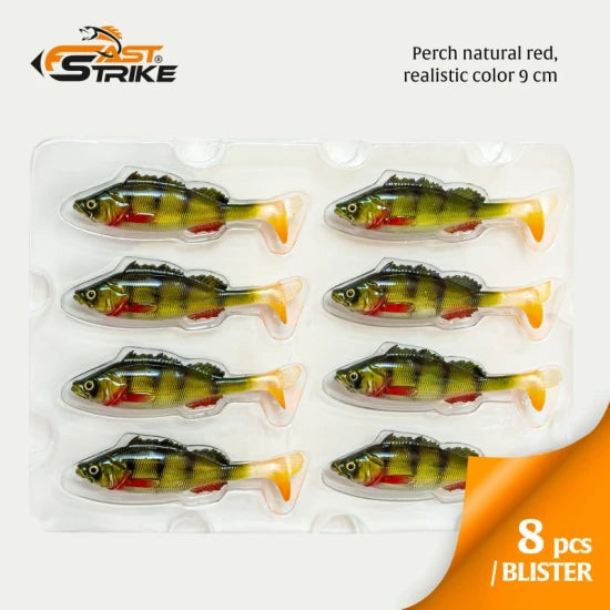 Shad Fast Strike Perch, Pnr Perch Natural Red, 9cm, 8.5g, 1buc/pac