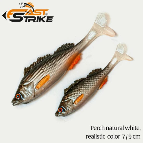 Shad Fast Strike Perch, Pnw Perch Natural White, 7cm, 3.5g, 1buc/pac
