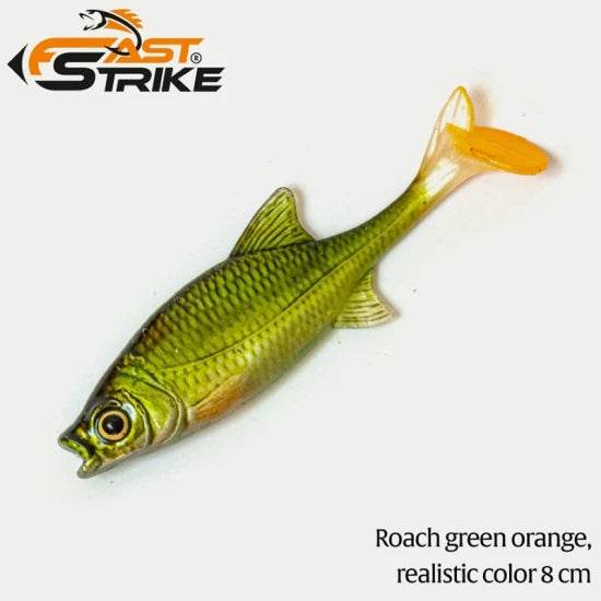 Shad Fast Strike Roach, Rgo Roach Green Orange, 8cm, 5g