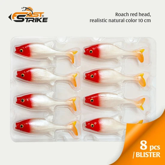 Shad Fast Strike Roach, Rrh Roach Red Head, 10cm, 9g