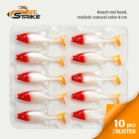 Shad Fast Strike Roach, Rrh Roach Red Head, 8cm, 5g