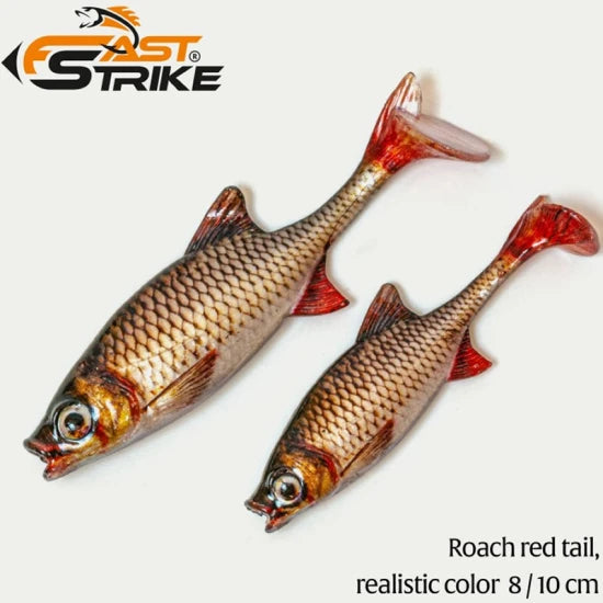 Shad Fast Strike Roach, Rrt Roach Red Tail, 10cm, 9g