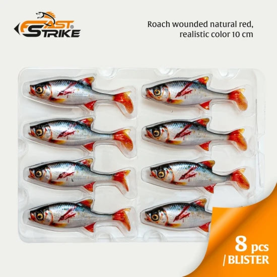 Shad Fast Strike Roach, Rwr Roach Wounded Realistic, 10cm, 9g