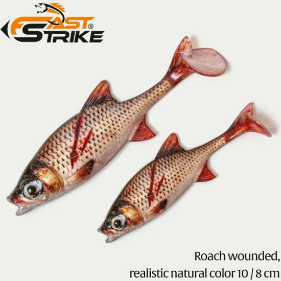 Shad Fast Strike Roach, Rwrr Roach Wounded Realistic Red, 8cm, 5g