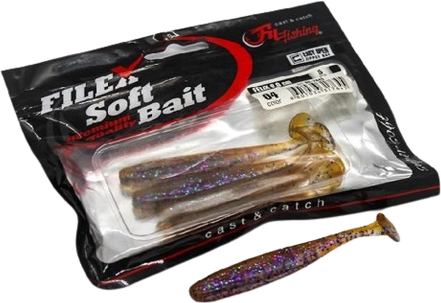 Shad Filfishing Filex Felix, Culoare 04, 7.5cm, 5buc/pac
