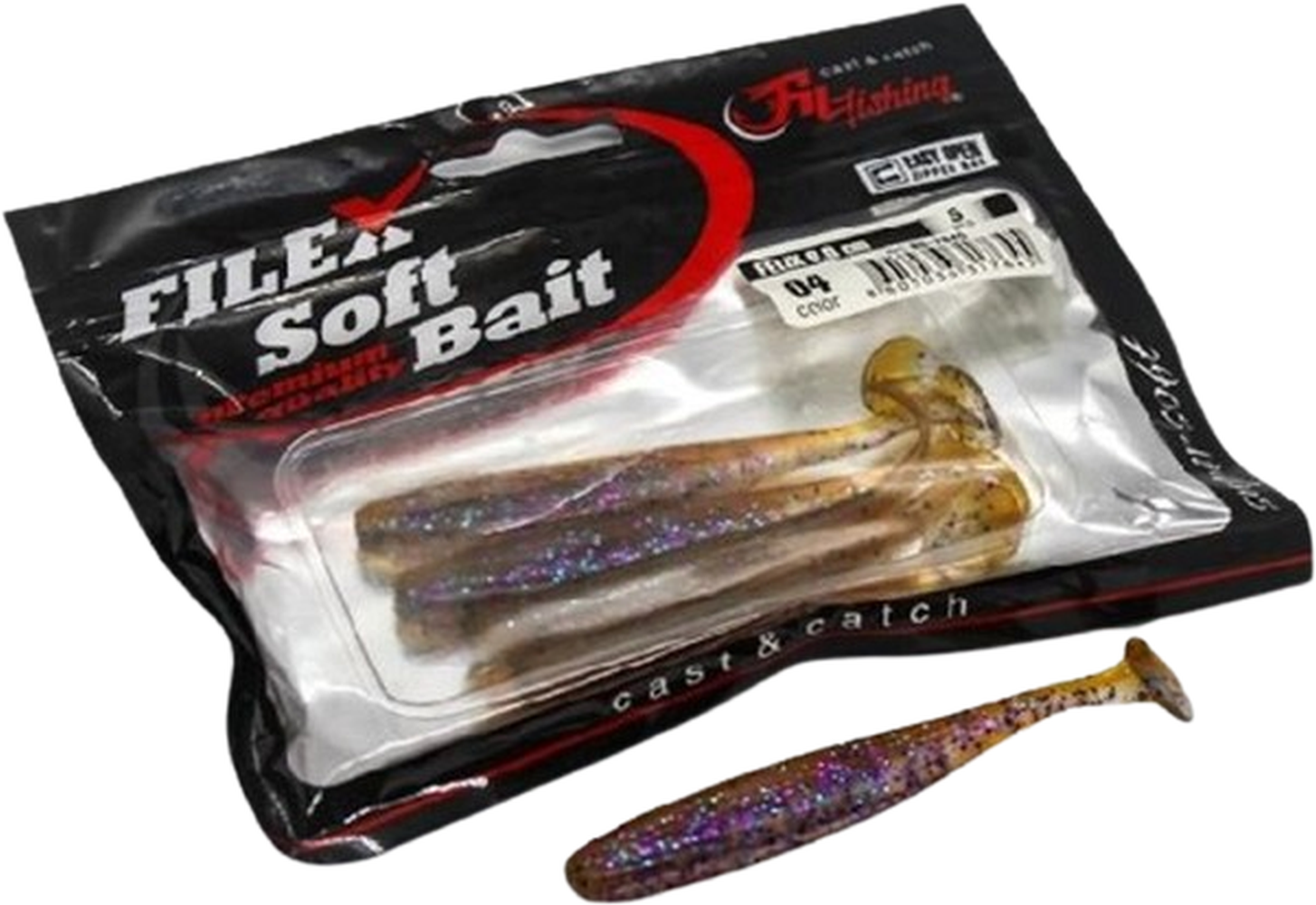 Shad Filfishing Filex Felix, Culoare 05, 9cm, 5buc/pac