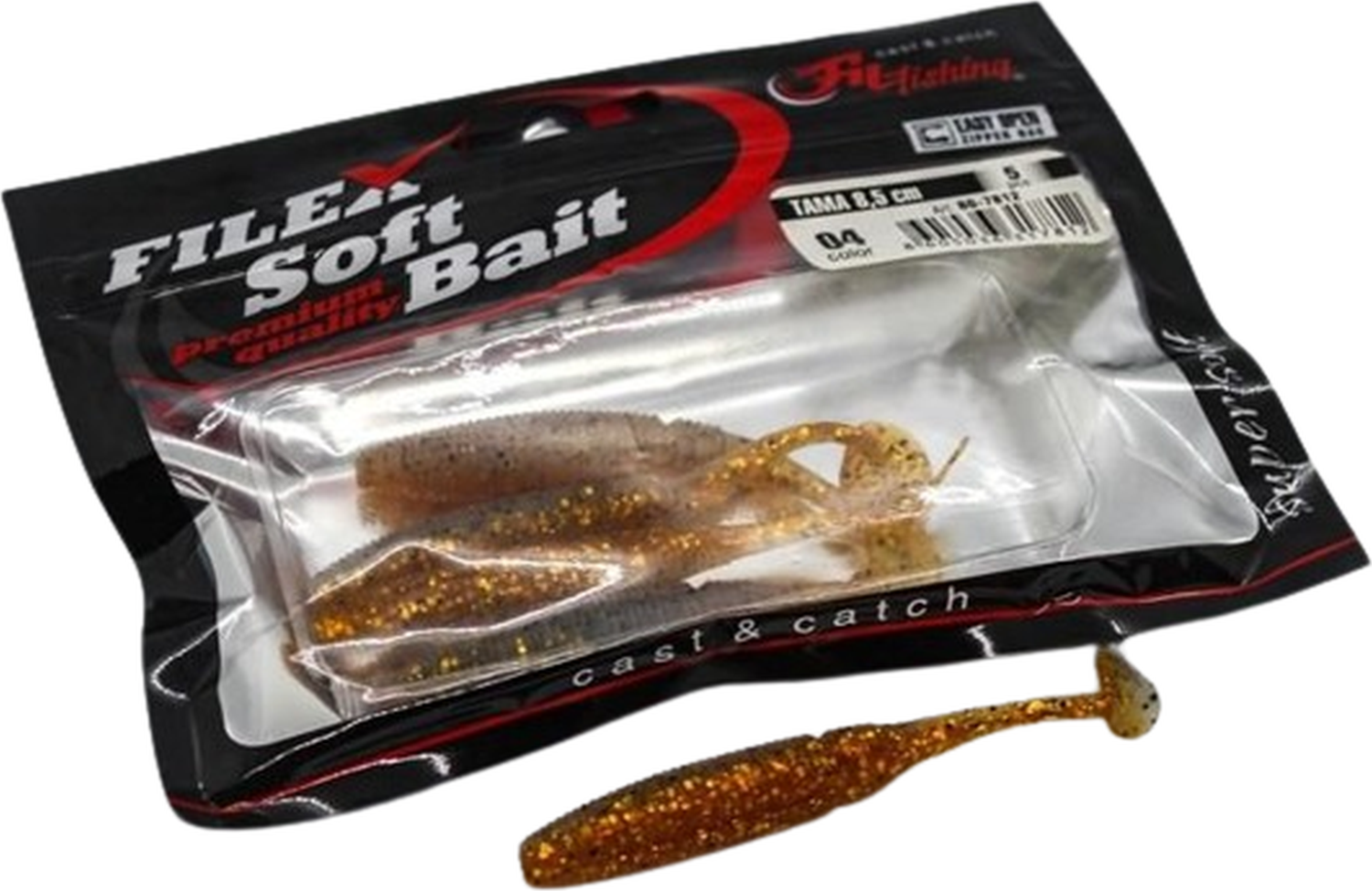 Shad Filfishing Filex Tama, Culoare 04, 8.5cm, 5buc/pac