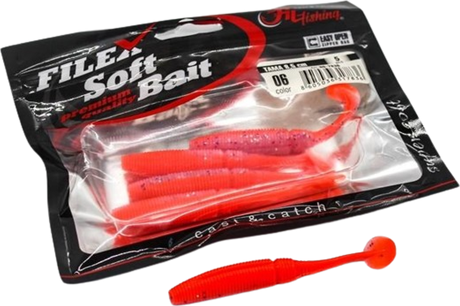 Shad Filfishing Filex Tama, Culoare 06, 8.5cm, 5buc/pac