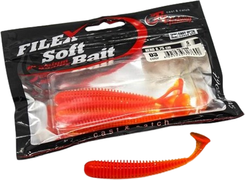 Shad Filfishing Filex Worm Hero, Culoare 03, 8.75cm, 5buc/pac