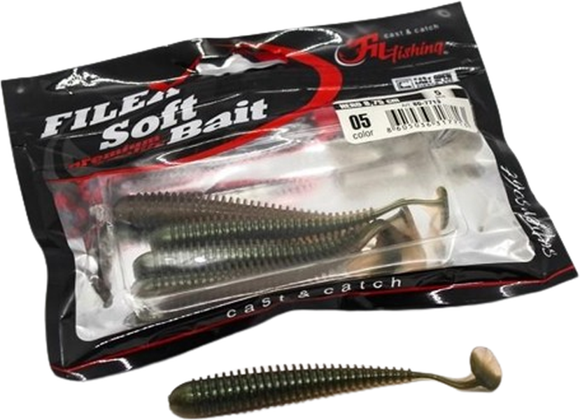 Shad Filfishing Filex Worm Hero, Culoare 05, 8.75cm, 5buc/pac