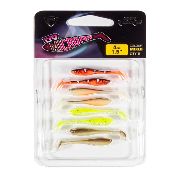 Shad Fox Rage Micro Fry Colour Lure Pack, 4cm, 8buc/pac