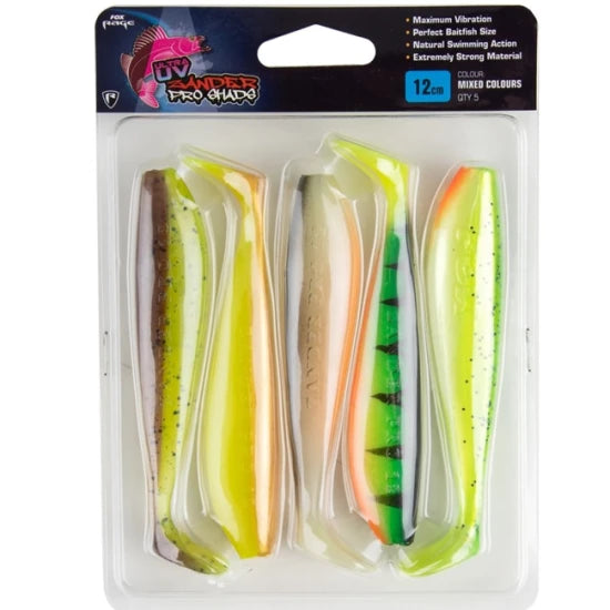 Shad Fox Rage Pro Zander Ultra Uv - Mixed Colours, 10cm, 5buc/plic