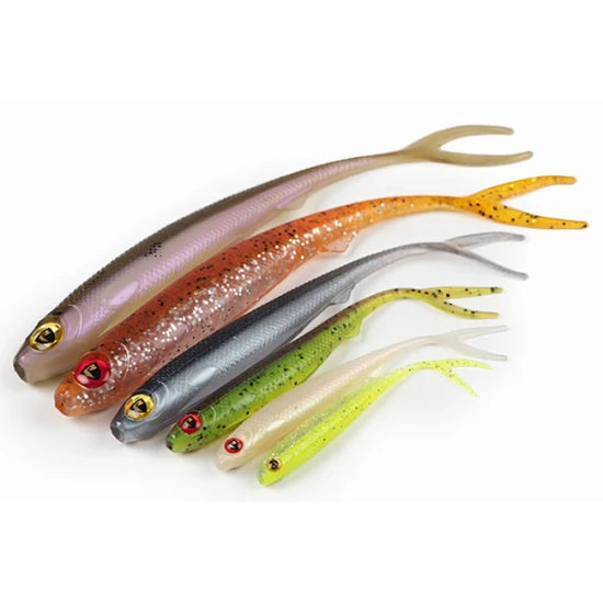 Shad Fox Rage Slick Finesse Super Soft Orange Chartreuse Uv 9cm