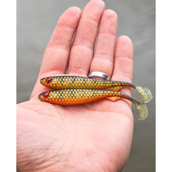 Shad Fox Rage Slick, Pearl, 9cm, 1buc/pac