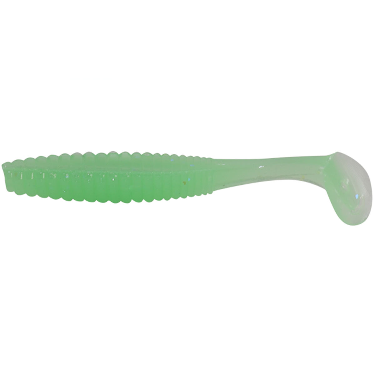 Shad Hide Up Stagger Original 1.5&quot; Salt, S-10 Green Lime, 4cm, 8buc/pac