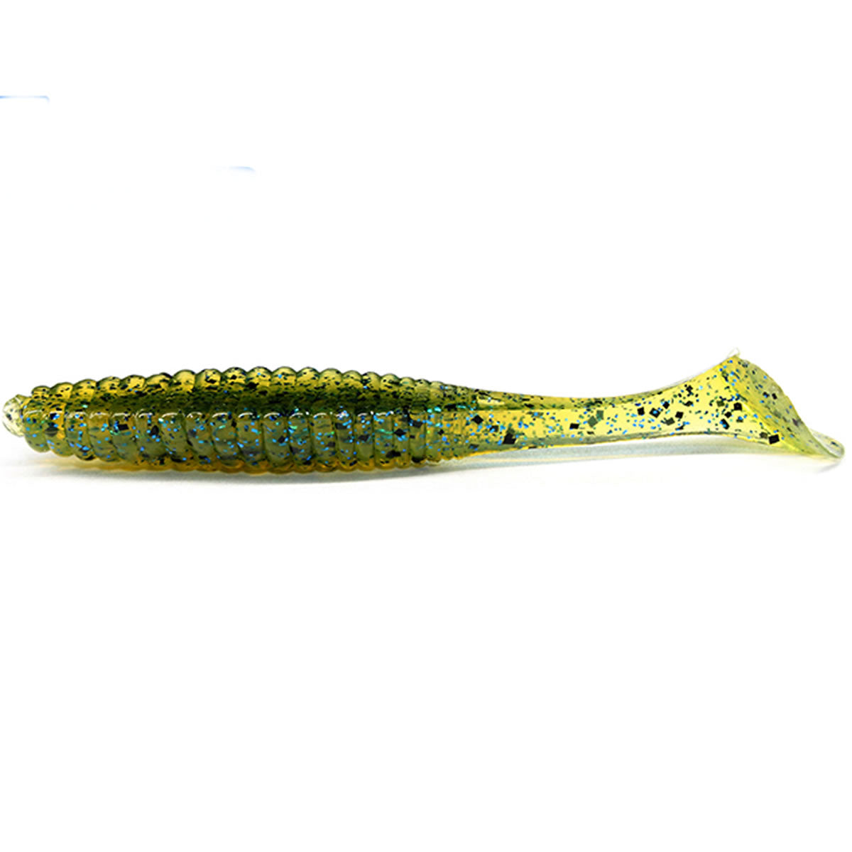 Shad Hide Up Stagger Original 2.5&quot;, 128 Green Light Gill, 6.6cm, 2.2g, 7buc/pac