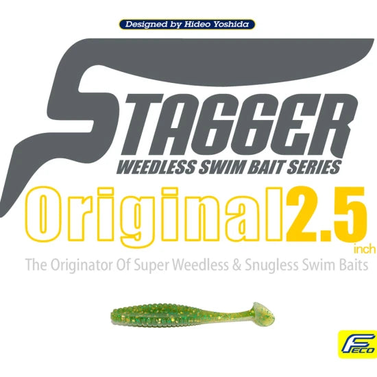 Shad Hide Up Stagger Original 2.5" Salt, S-05 Red Gold Red Flake, 6.6cm, 2.2g, 7buc/pac