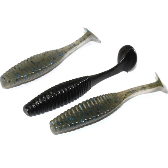 Shad Hide Up Stagger Original 2", 113 Cinnamon Blue Flake, 5.9cm, 8buc/pac