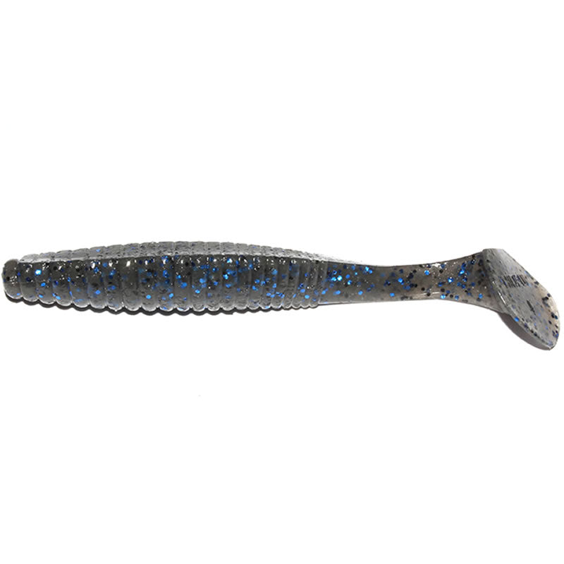 Shad Hide Up Stagger Original 3.5&quot;, 113 Cinnamon Blue Flake, 9cm, 8buc/pac