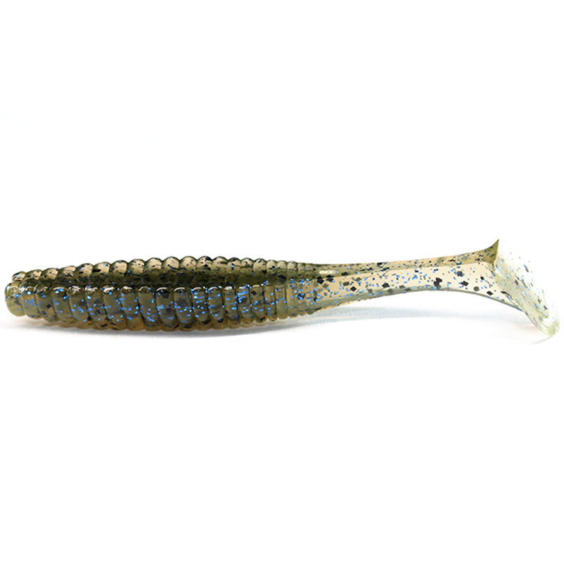 Shad Hide Up Stagger Original 3.5&quot;, 143 Watermelon Black Blue Flake, 9cm, 8buc/pac