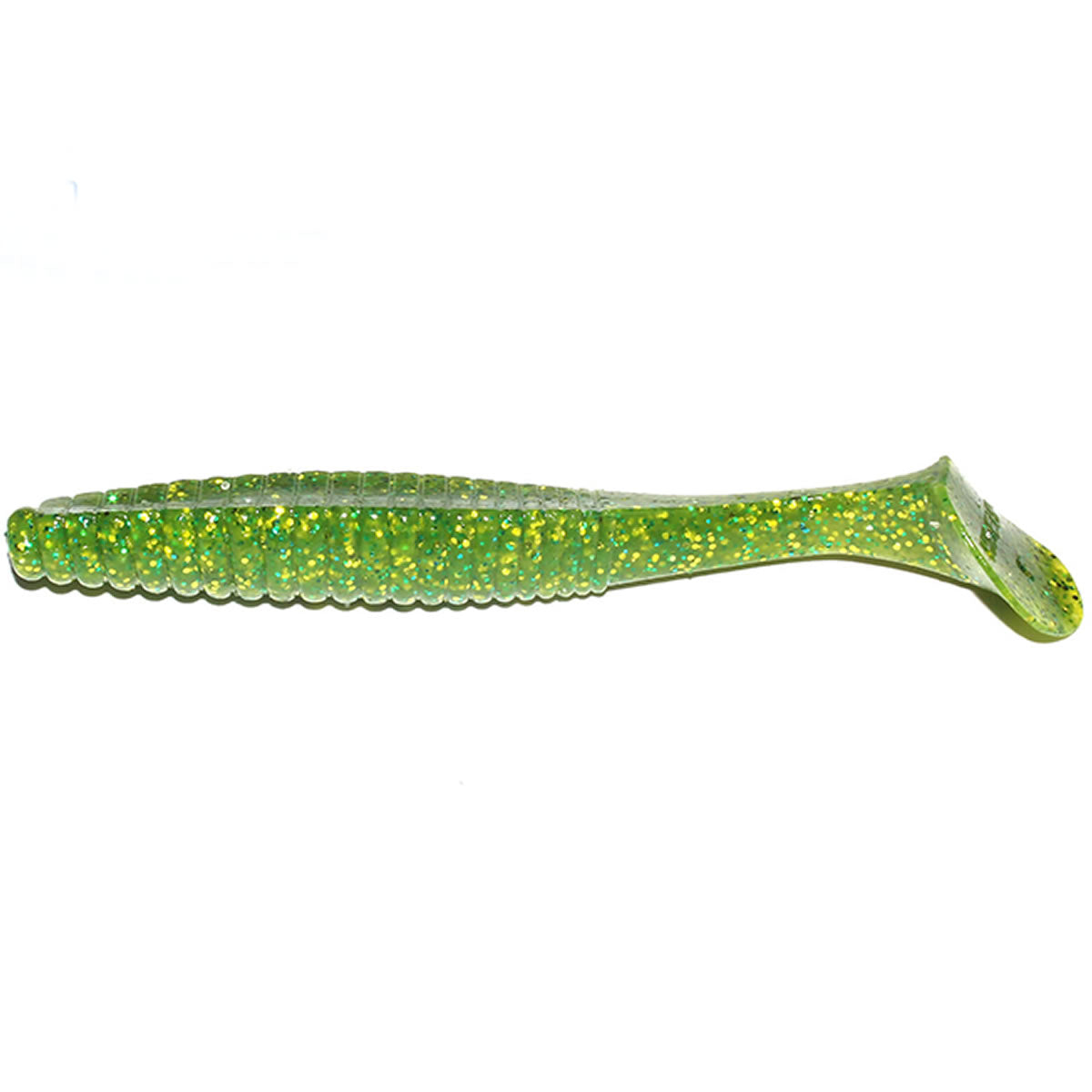 Shad Hide Up Stagger Original 3&quot;, 111 Chart Green Gold Flake, 7.6cm, 4.5g, 10buc/pac