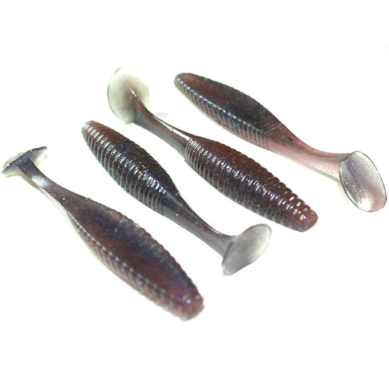 Shad Hide Up Stagger Original 3", 141 Natural Green Blue, 7.6cm, 4.5g, 10buc/pac