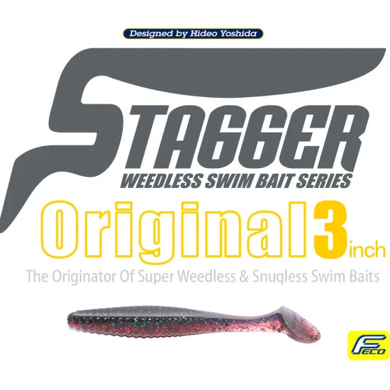 Shad Hide Up Stagger Original 3", 155 Ddd, 7.6cm, 4.5g, 10buc/pac