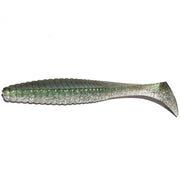 Shad Hide Up Stagger Original 3" Salt, S-03 Silver Shad Green, 7.6cm, 4.5 G, 10buc/pac