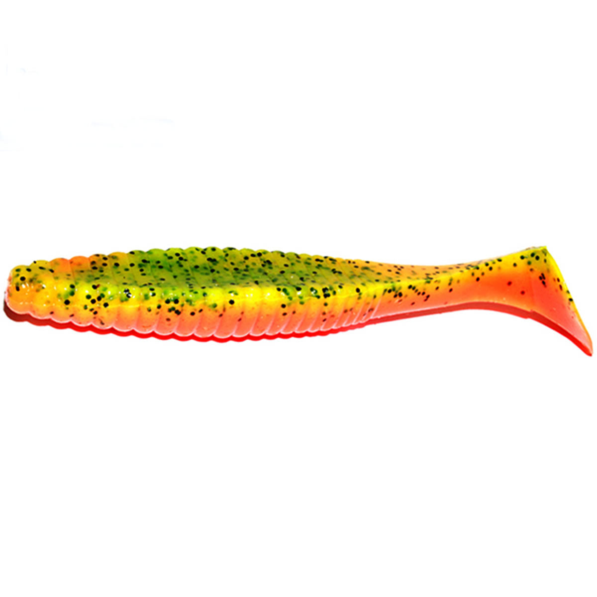 Shad Hide Up Stagger Original 3&quot; Salt, S-06 Chart Orange Black Flake, 7.6cm, 4.5 g, 10buc/pac