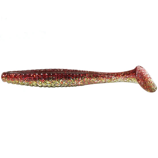Shad Hide Up Stagger Original 3" Salt, Sn-08 Akakin, 7.6cm, 4.5 G, 10buc/pac