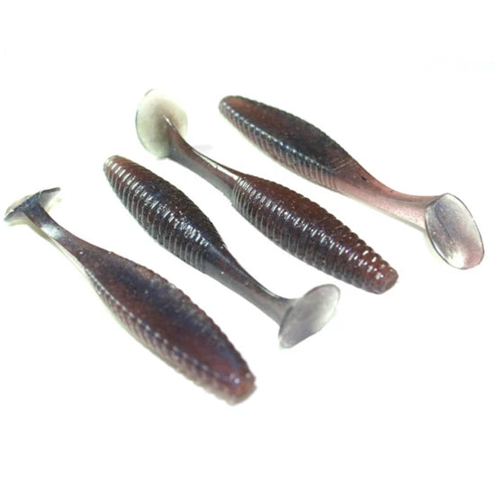 Shad Hide Up Stagger Original 3" Salt, Sn-14 Uv Akakin, 7.6cm, 4.5 G, 10buc/pac