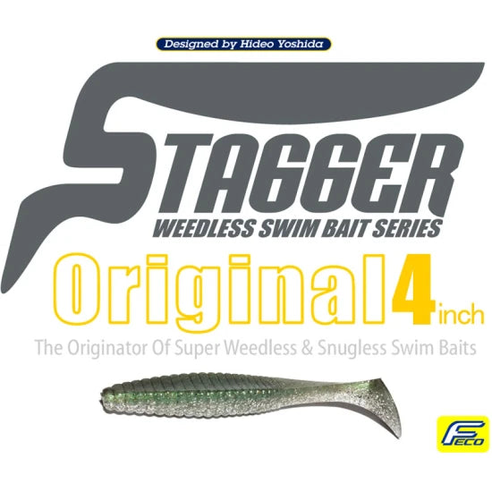 Shad Hide Up Stagger Original 4", 112 Grasshopper, 10.2cm, 10g, 10g, 8buc/pac