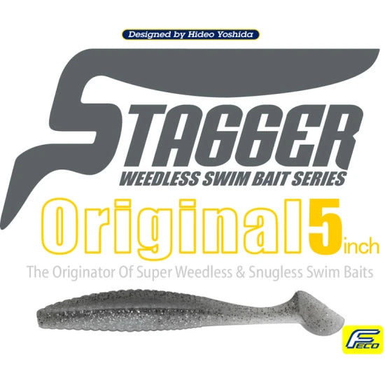 Shad Hide Up Stagger Original 5", 111 Chart Green Gold Flake, 12.7cm, 14.5g, 6buc/pac