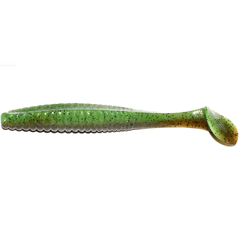 Shad Hide Up Stagger Original 5&quot;, 140 Green Pumpkin Dark Chart, 12.7cm, 14.5g, 6buc/pac