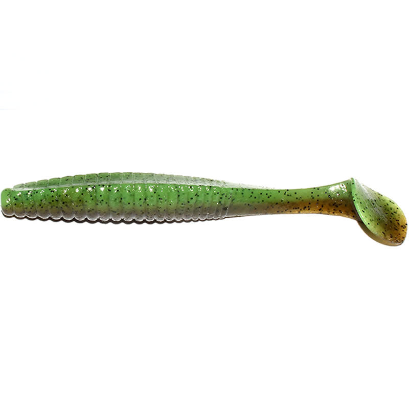 Shad Hide Up Stagger Original 6&quot;, 140 Green Pumpkin Dark Chart, 15.2cm, 5buc/pac
