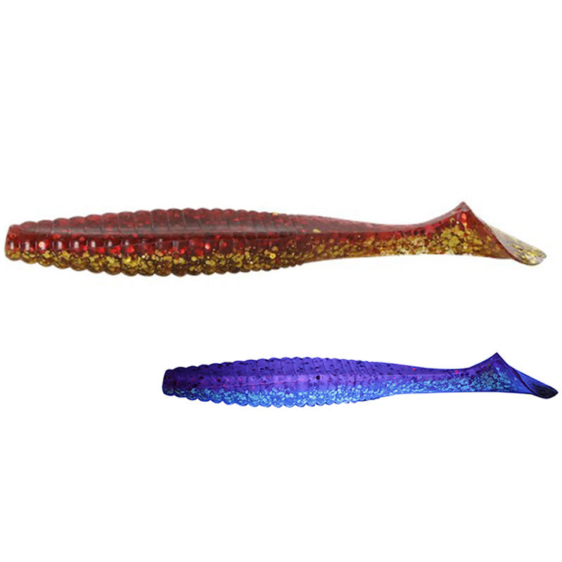 Shad Hide Up Stagger Original Salt 3.5&quot;, SN-14 UV Akakin, 9cm, 8buc/pac
